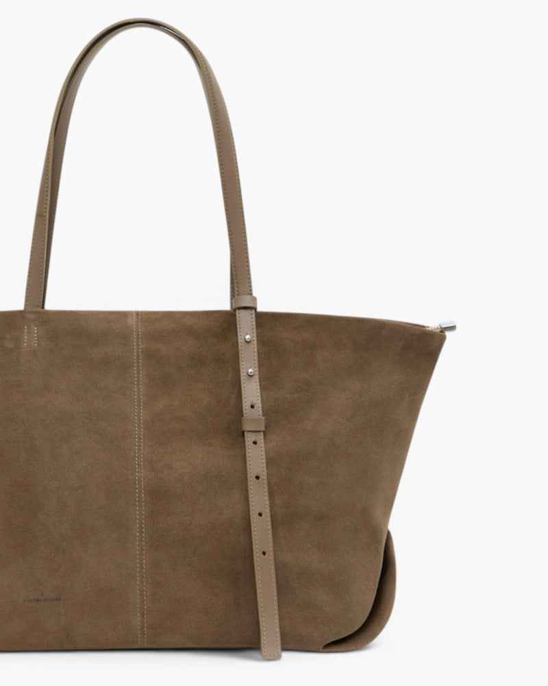 Bolsa Ana Giga Camurça Taupe