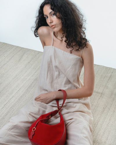 Bolsa Fefa Camurça Tomate