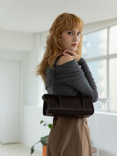 Bolsa Natasha Baguete Café