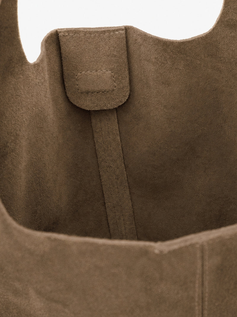 Tote Eva Camurça Taupe