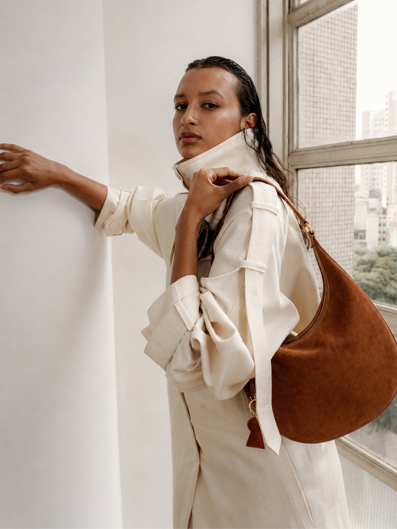 Bolsa Fefa Camurça Ferrugem