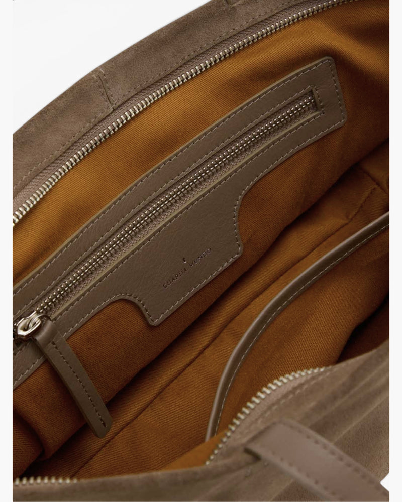 Bolsa Ana Camurça Taupe