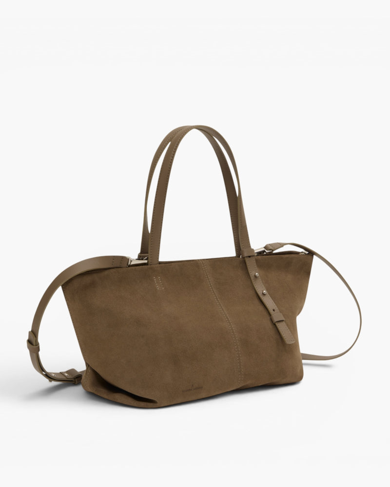 Bolsa Ana Camurça Taupe