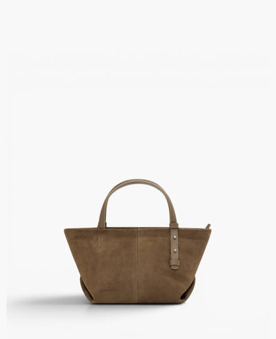 Bolsa Ana Pequena  Camurça Taupe