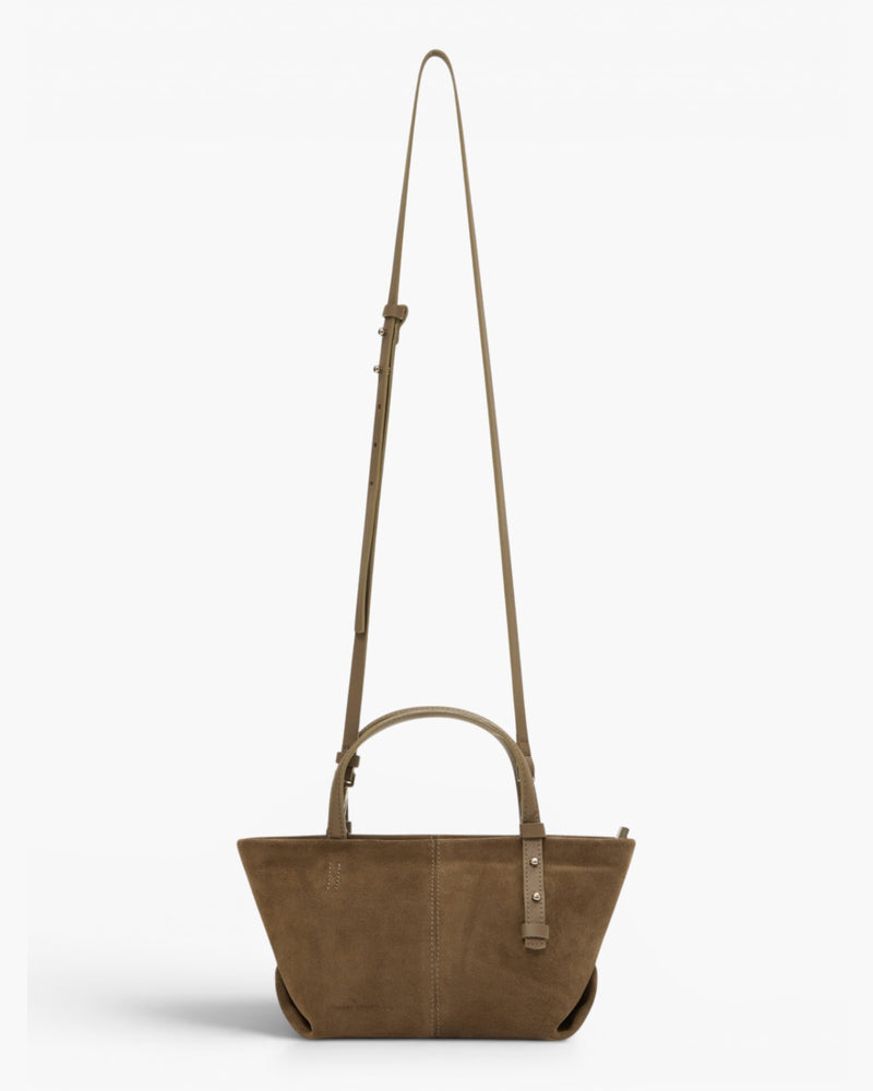 Bolsa Ana Pequena  Camurça Taupe