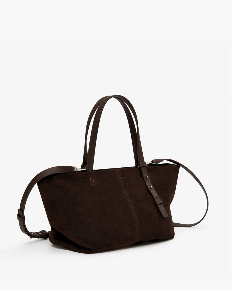 Bolsa Ana Camurça Chocolate