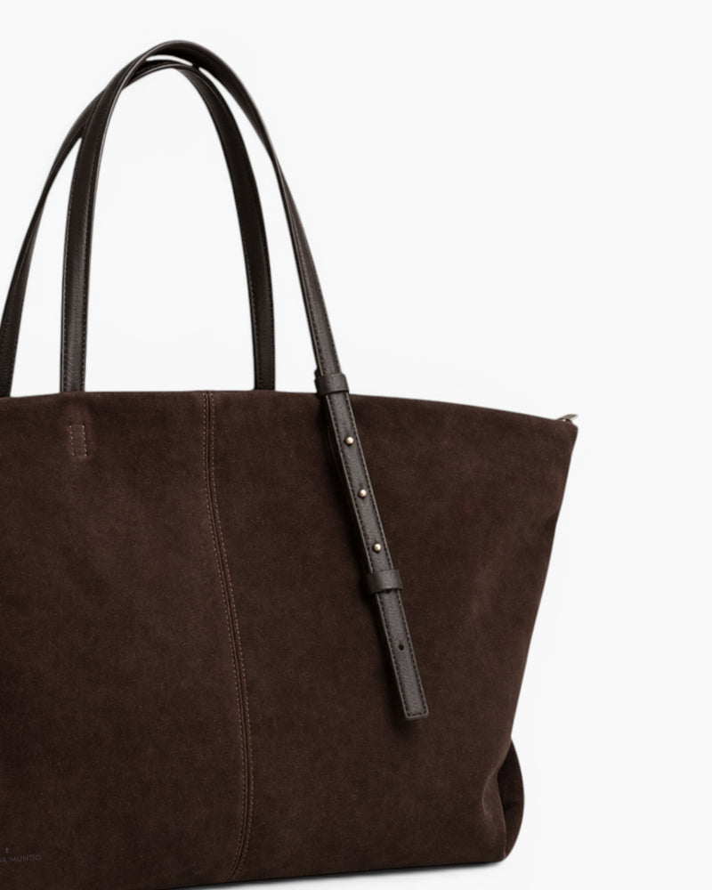 Bolsa Ana Giga Camurça Chocolate