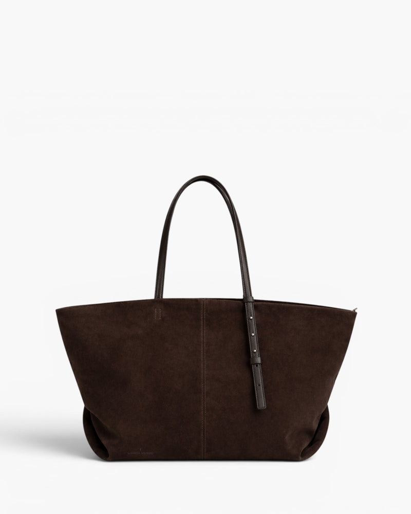 Bolsa Ana Giga Camurça Chocolate