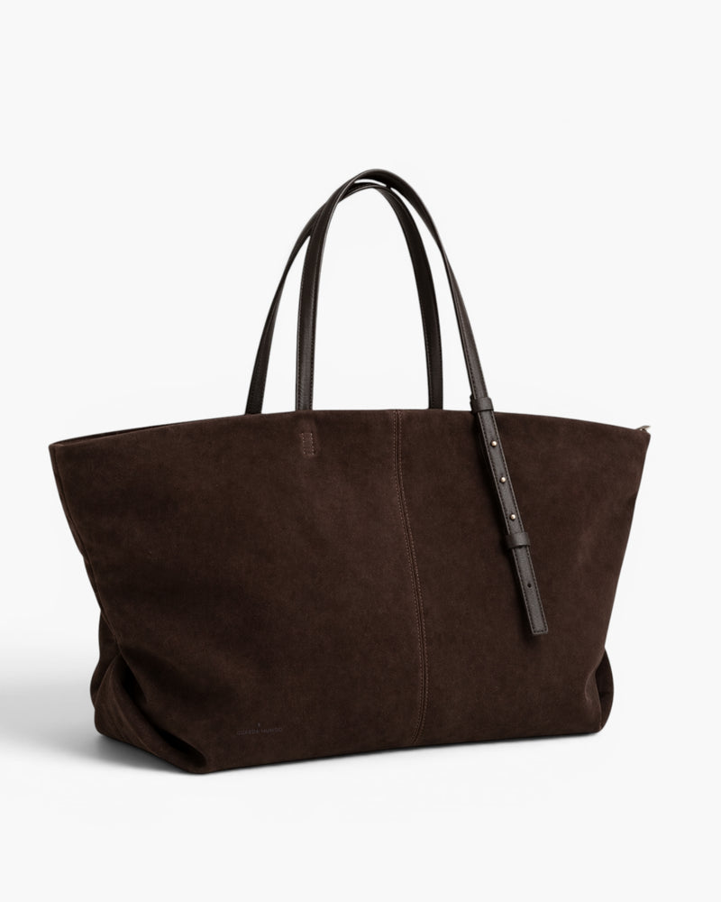 Bolsa Ana Giga Camurça Chocolate