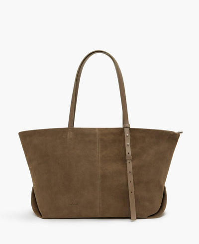 Bolsa Ana Giga Camurça Taupe