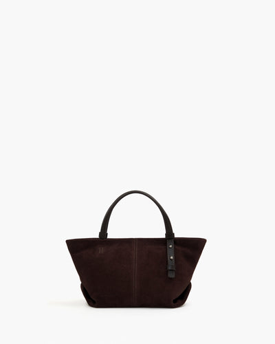 Bolsa Ana Pequena Camurça Chocolate