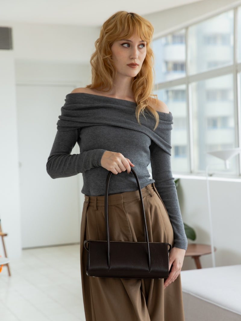 Bolsa Natasha Baguete Café