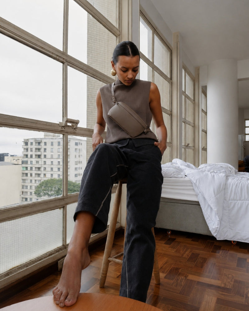 Pochete Rafa Taupe