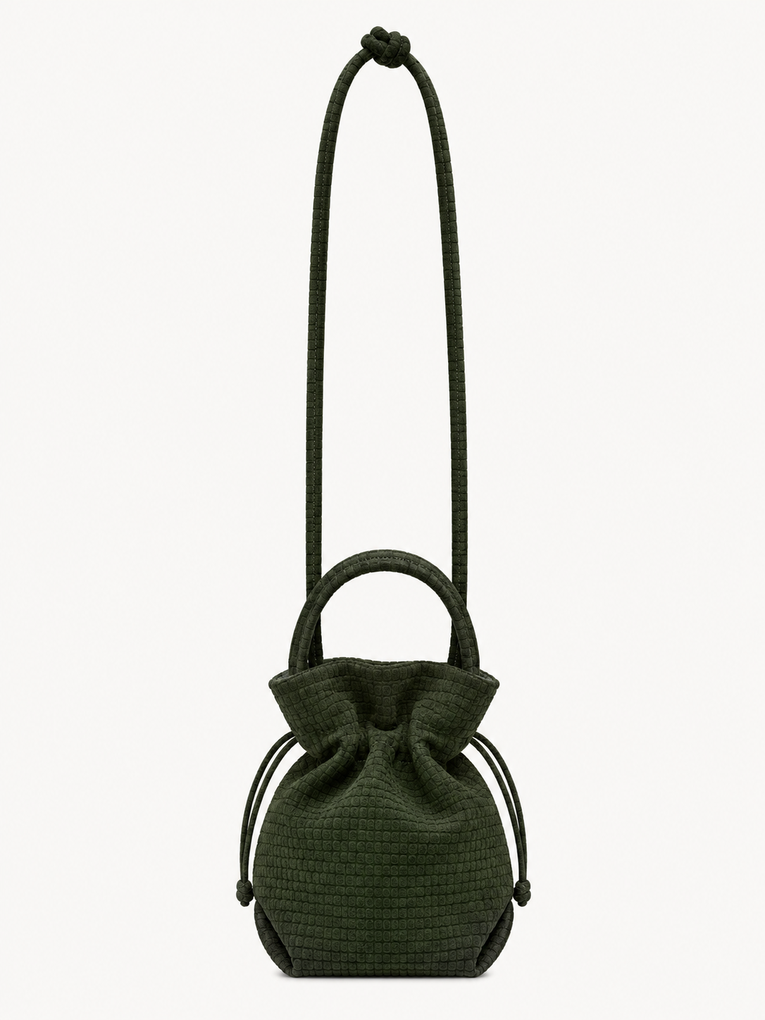 Bolsa Dani Pequena Camurça Croco Musgo — 1