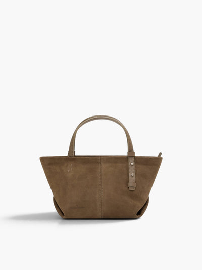 Bolsa Ana Pequena  Camurça Taupe